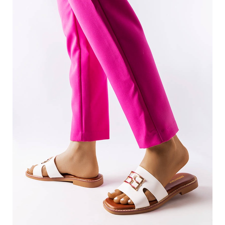 Chanclas sabrine blancas blanco 2