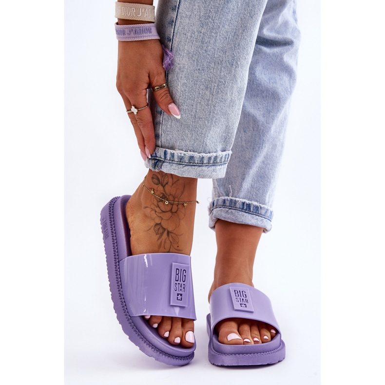 Pantuflas Mujer Big Star JJ274A304 Violeta púrpura 1