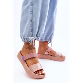 ZAXY Pantuflas veganas con velcro HH285284 Nude rosado 3