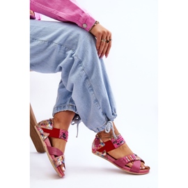 Sandalias De Cuero Con Vira Maciejka 03375-44 Rosa rosado 3
