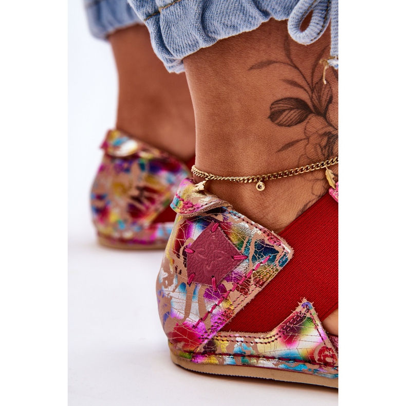 Sandalias De Cuero Con Vira Maciejka 03375-44 Rosa 2