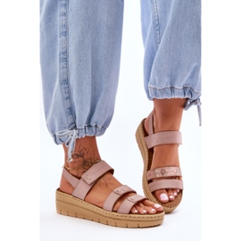 Vinceza Sandalias Mujer Piel Con Velcro Rosa Fresh Look rosado 5