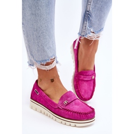 PS1 Mocasines De Mujer Con Plataforma Fucsia Mirren rosado 6