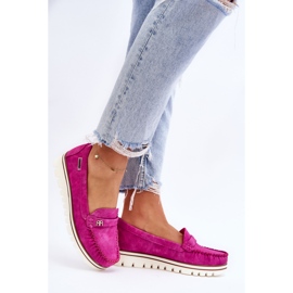 PS1 Mocasines De Mujer Con Plataforma Fucsia Mirren rosado 7