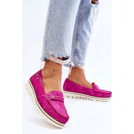 PS1 Mocasines De Mujer Con Plataforma Fucsia Mirren rosado 8
