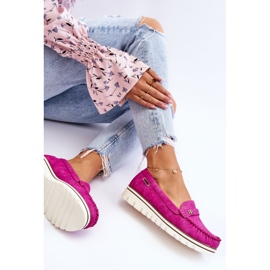 PS1 Mocasines De Mujer Con Plataforma Fucsia Mirren rosado 1