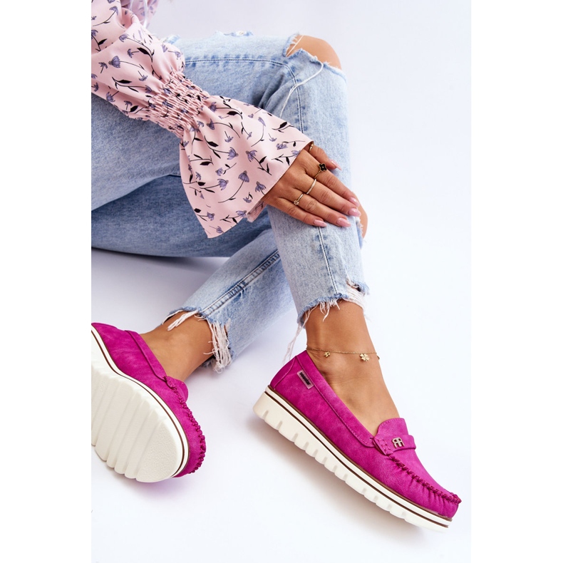 PS1 Mocasines De Mujer Con Plataforma Fucsia Mirren rosa 1