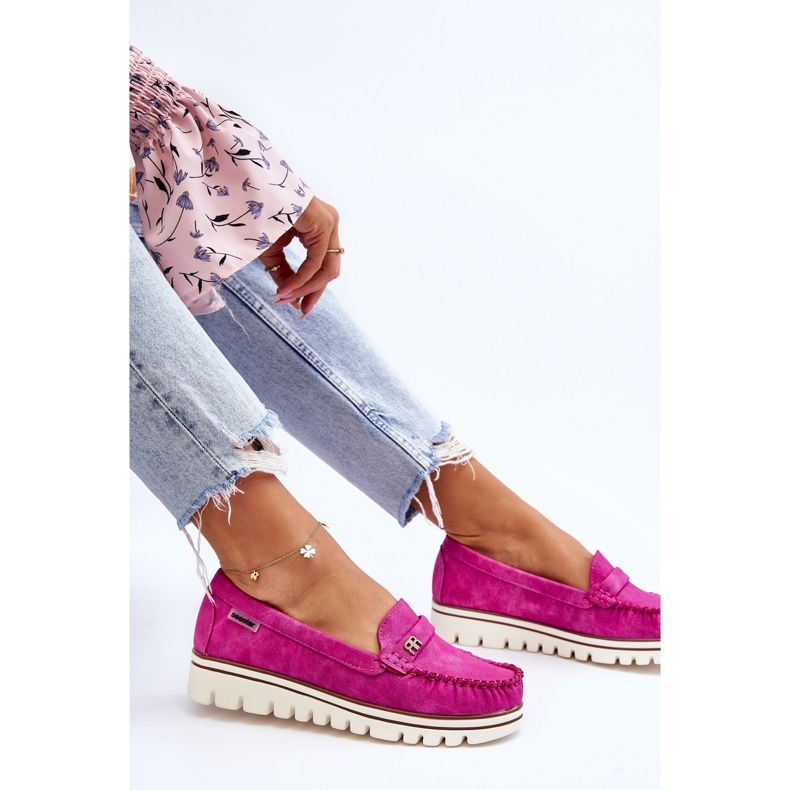 PS1 Mocasines De Mujer Con Plataforma Fucsia Mirren rosa 2