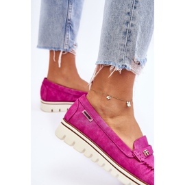 PS1 Mocasines De Mujer Con Plataforma Fucsia Mirren rosado 10