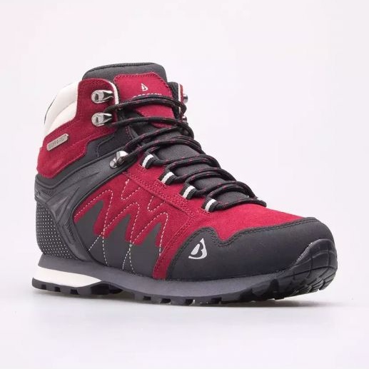 Botas Bergson Para Caminar En Tubkal Mid Burgundy rojo 1