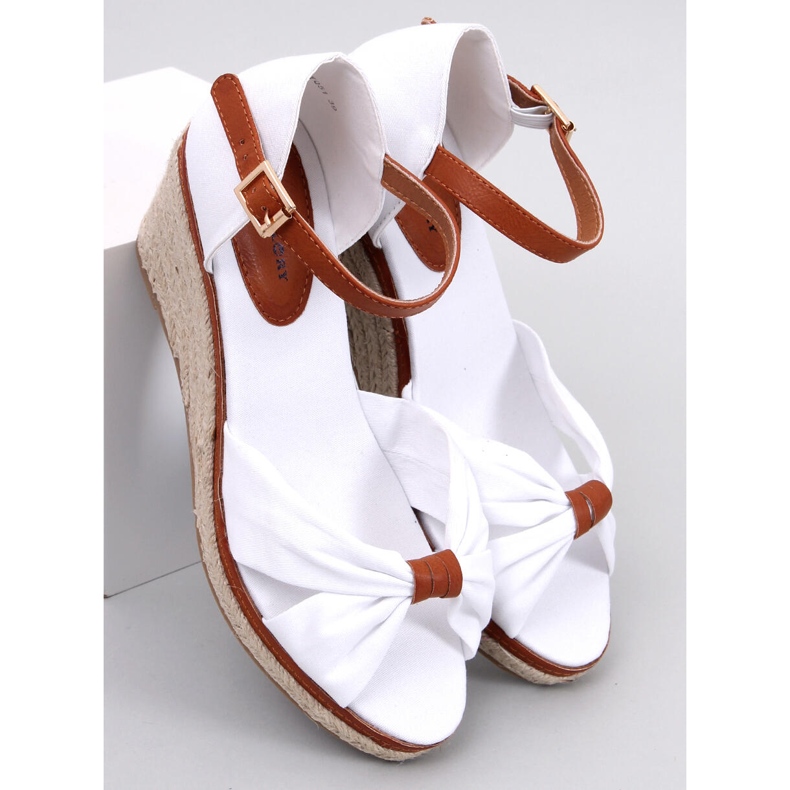 Alpargatas con cuña Kristen White blanco 1