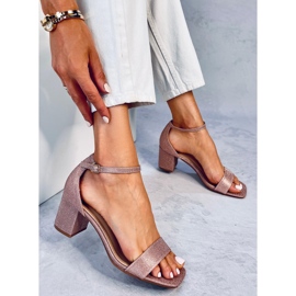 Sandalias de tacón Meghan Champagne rosado 4