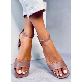 Sandalias de tacón Meghan Champagne rosado 5