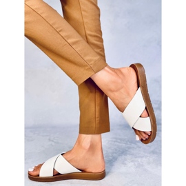 Pantuflas de mujer Ryan White blanco 3