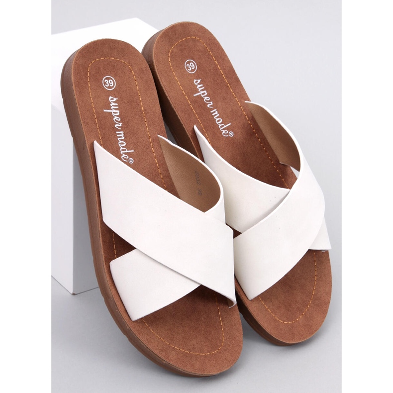 Pantuflas de mujer Ryan White blanco 1 Pantuflas de mujer Ryan White blanco 1