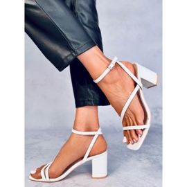 Sandalias de tacón Theresa White blanco 5