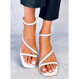 Sandalias de tacón Theresa White blanco 4