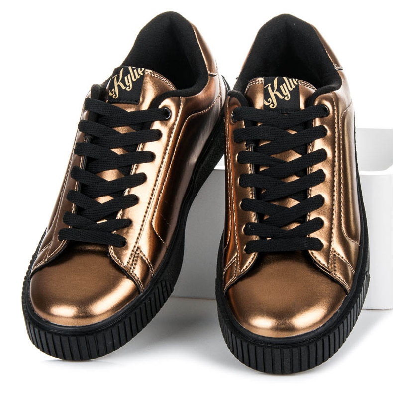 Kylie Zapatillas en la plataforma amarillo 1