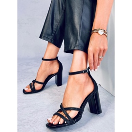 Sandalias de tacón negras Elizabeth negro 4