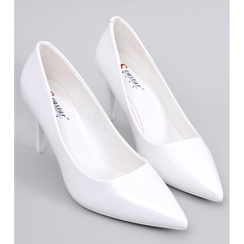 Zapatos de salón lacados Charlotte White blanco 1