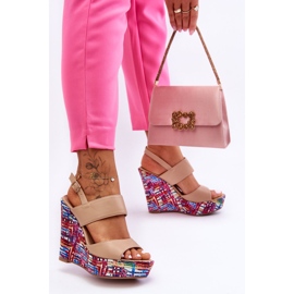 Sandalias Mujer Calderia Cuña Beige 2 Sandalias Mujer Calderia Cuña Beige 2