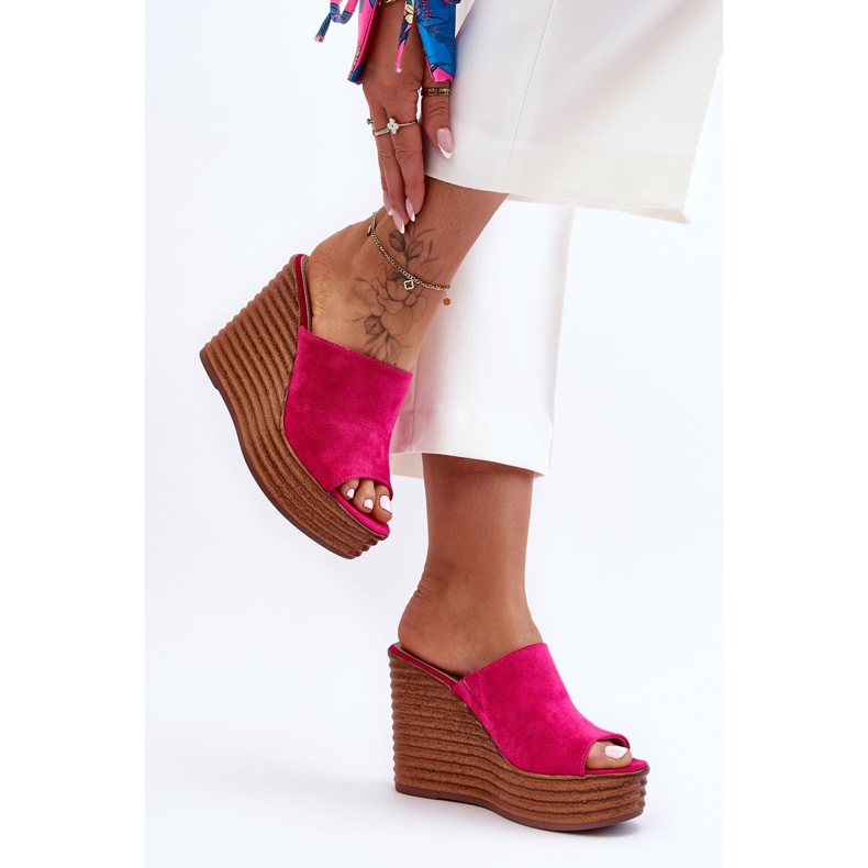 Chanclas Ligeras Sobre Plataforma Chunky Fucsia Good Vibe rosado 1 Chanclas Ligeras Sobre Plataforma Chunky Fucsia Good Vibe rosado 1
