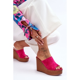 Chanclas Ligeras Sobre Plataforma Chunky Fucsia Good Vibe rosa 2