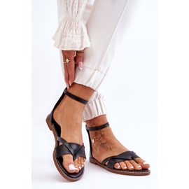 Chanclas planas con cremallera para mujer Negro Rise Up! 5