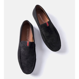 Mocasines de hombre negros con plantilla de piel Vinceza 2