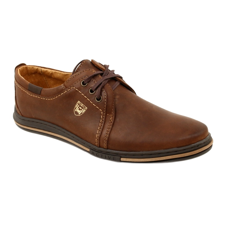 Polbut Zapatos hombre piel 343 DK.Camel marrón 1 Polbut Zapatos hombre piel 343 DK.Camel marrón 1