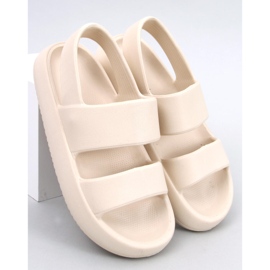 Boddie Sandalias de goma beige 5