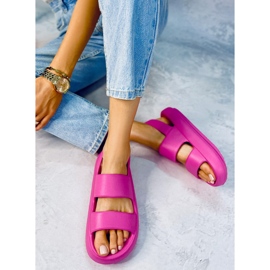 Sandalias Goma Boddie Fucsia rosado 4