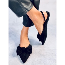 Chanclas negras con lazo Geffen negro 2