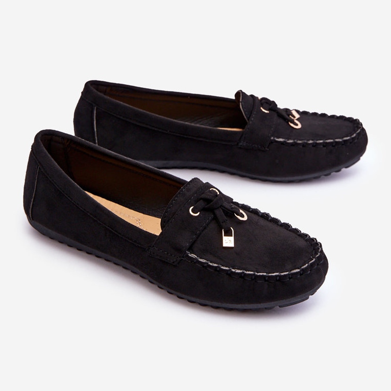 PS1 Mocasín Clásico Ante Negro Good Time 2