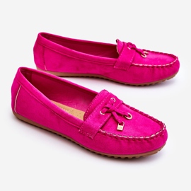 PS1 Mocasín Clásico Ante Fucsia Good Time rosado 3