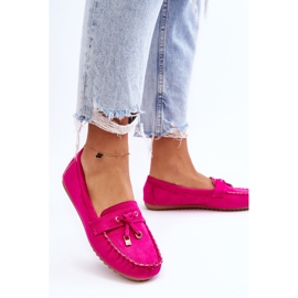 PS1 Mocasín Clásico Ante Fucsia Good Time rosado 6
