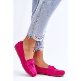 PS1 Mocasín Clásico Ante Fucsia Good Time rosado 4