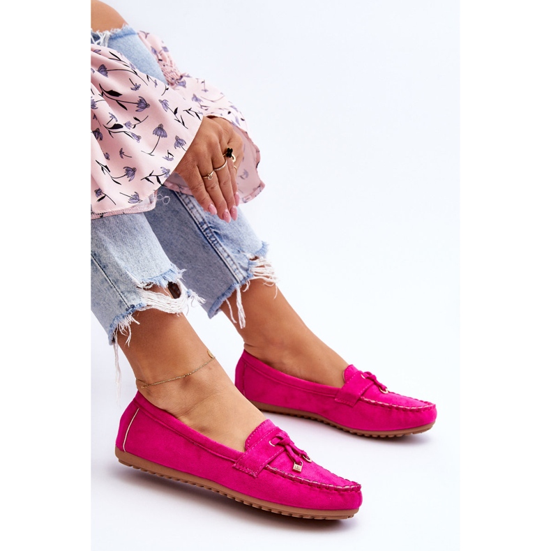 PS1 Mocasín Clásico Ante Fucsia Good Time rosa 1