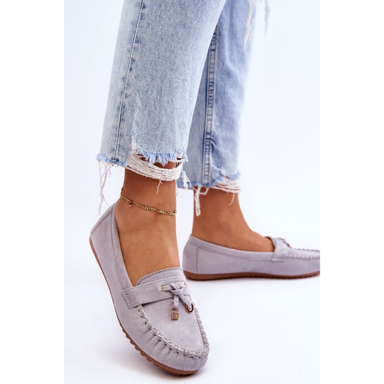 PS1 Mocasín Clásico Ante Gris Good Time 2