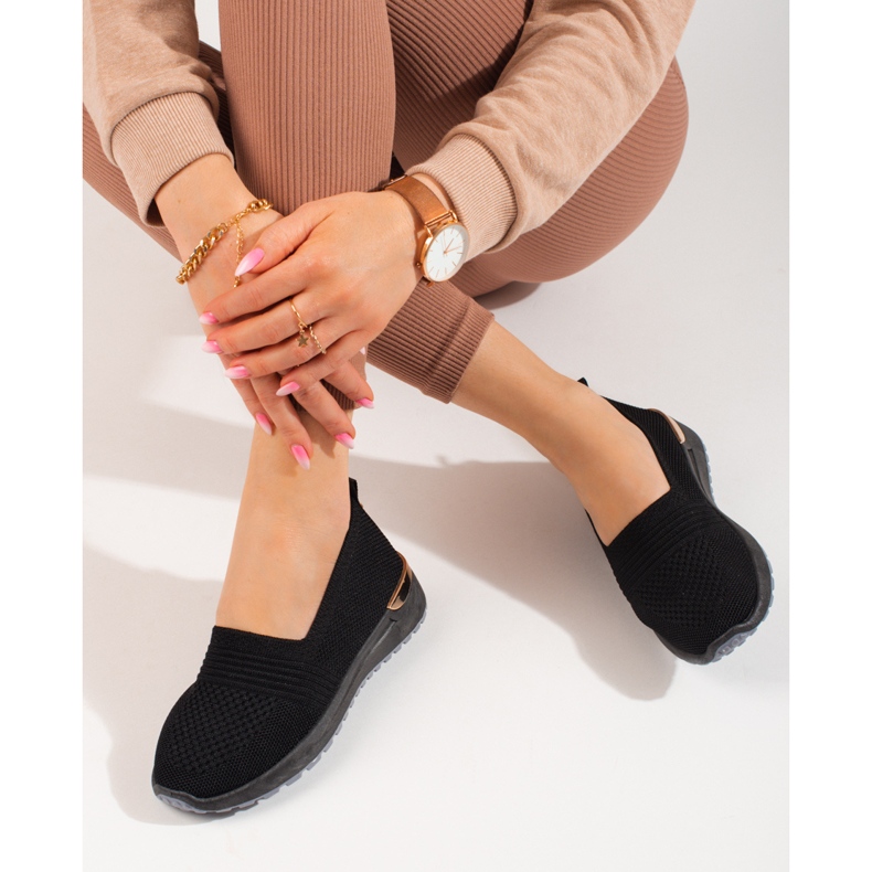 Deportivas Shelovet caladas negras para mujer negro 2