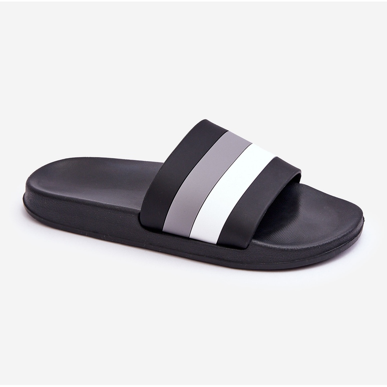 Pantuflas de Mujer Rayas Black Vision negro 1