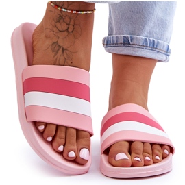 Pantuflas Mujer Rayas Vision Rosa rosado 7