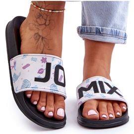 Chanclas Clásicas Mujer Negras Jomix blanco 8