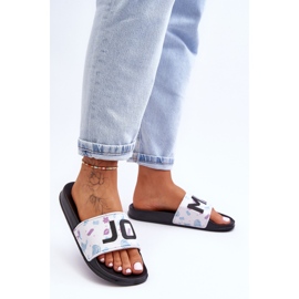 Chanclas Clásicas Mujer Negras Jomix blanco 5