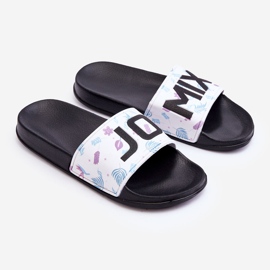 Chanclas Clásicas Mujer Negras Jomix blanco 2