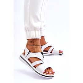 Evento Sandalias De Cuero Sin Cordones Blanco Regio 3