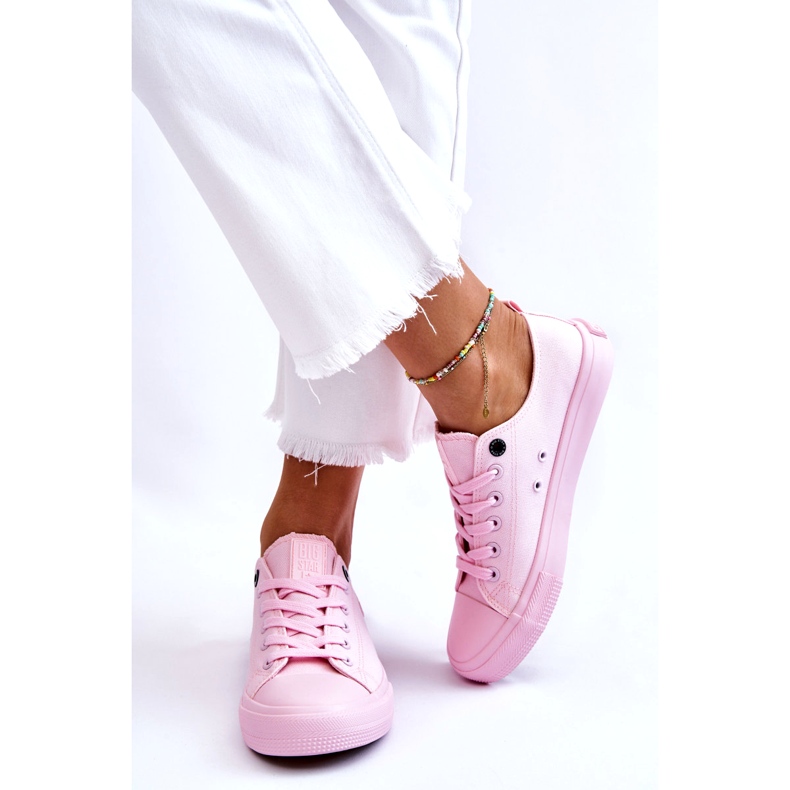 Zapatillas Clásicas Bajas Mujer Big Star LL274022 Rosa Claro 3