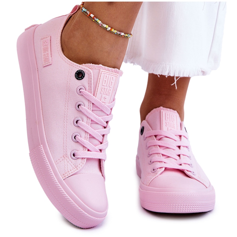 Zapatillas Clásicas Bajas Mujer Big Star LL274022 Rosa Claro rosado 4