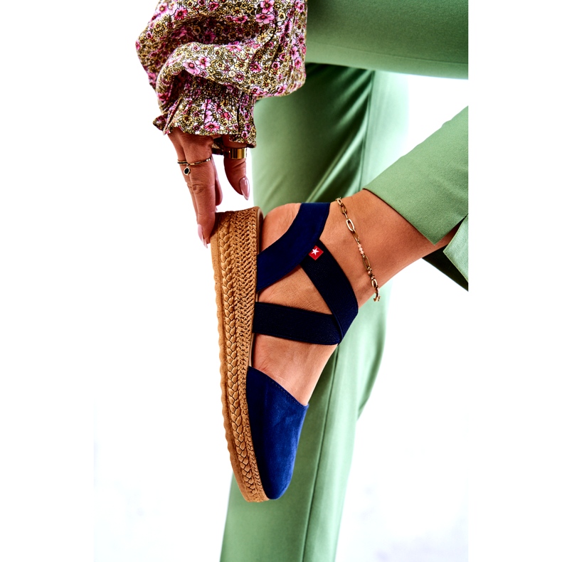 Alpargatas Mujer Ante Big Star JJ276037 Azul Marino 3