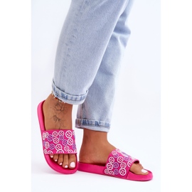 Pantuflas Mujer Con Emoticonos Fucsia Cosette rosado 4